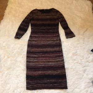 Rusty and black Maxi dress